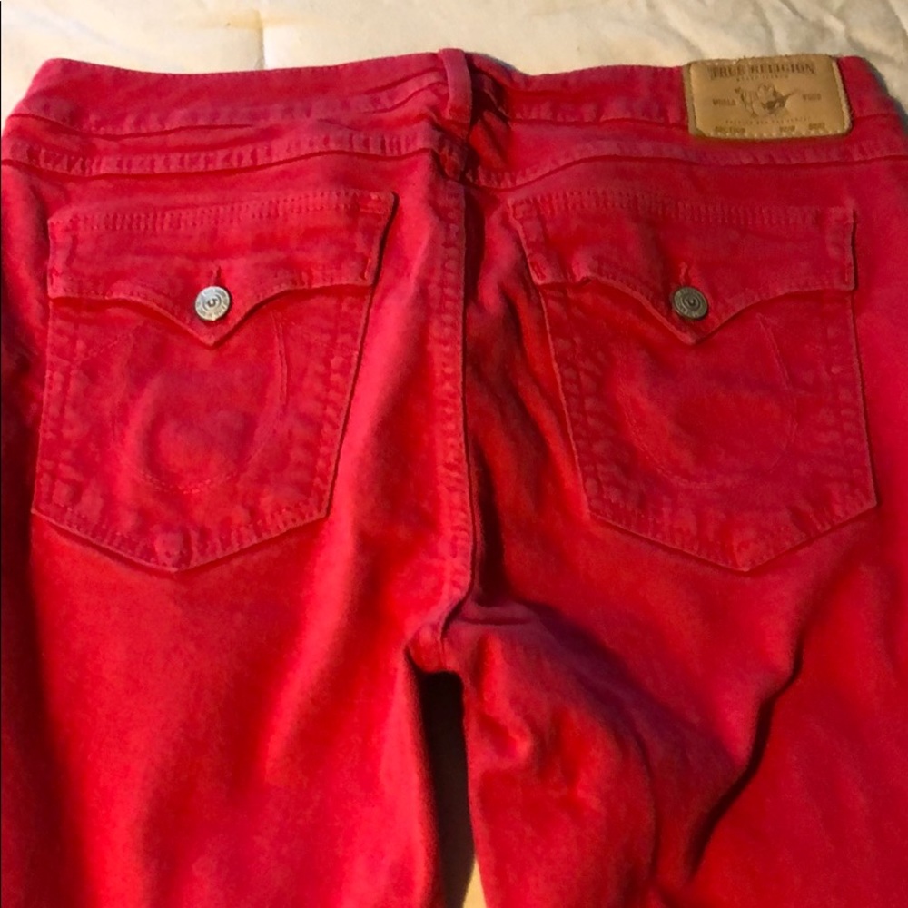 True religion skinny 32 red